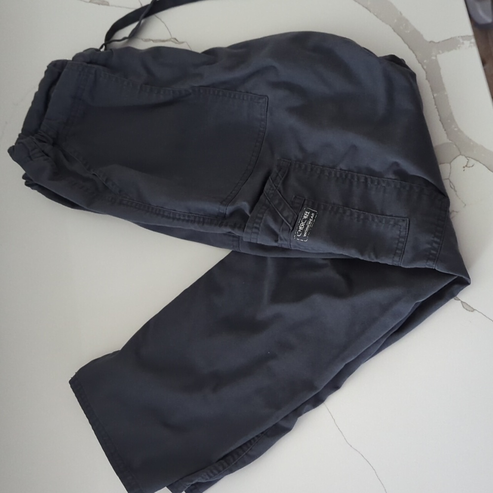 Gray scrub pants